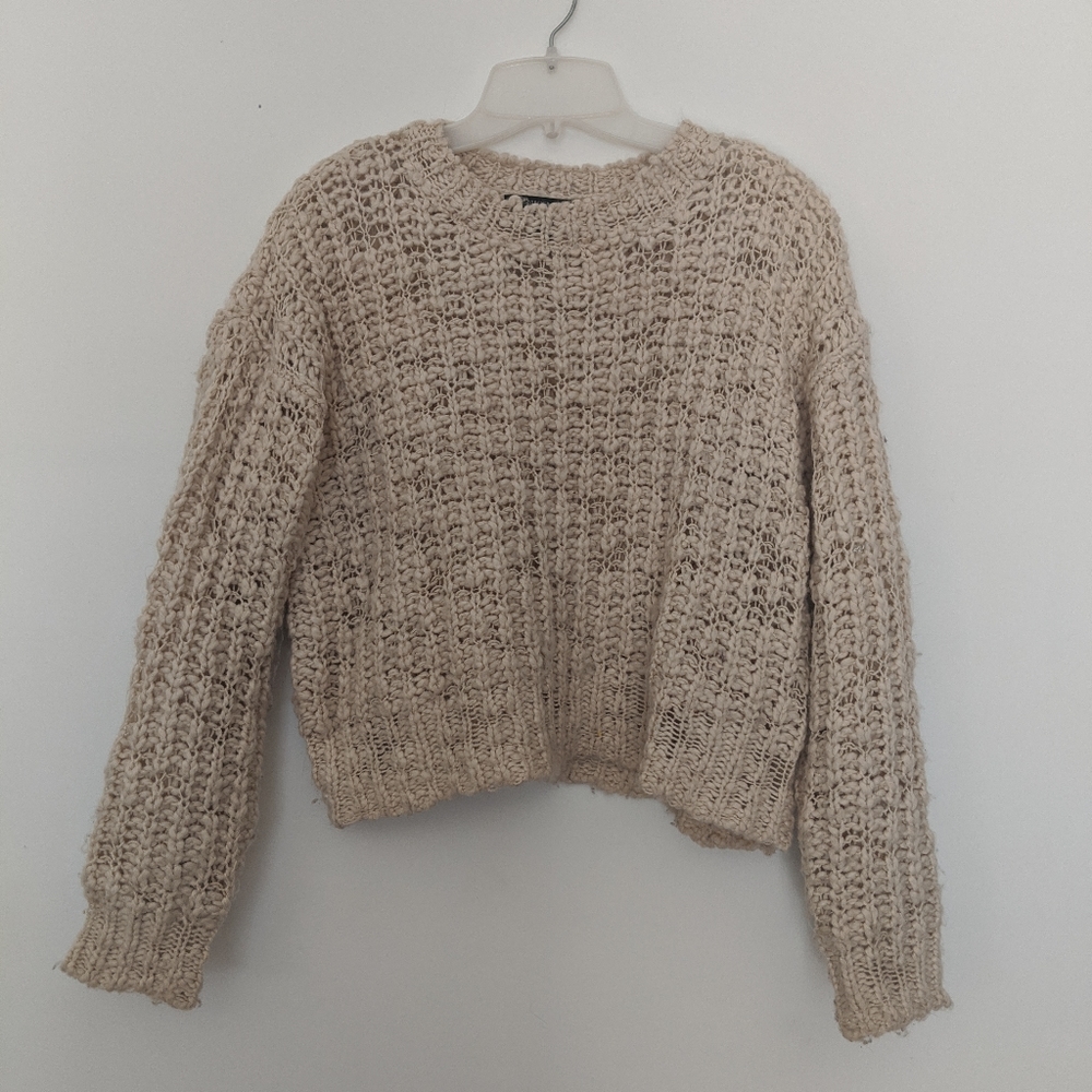 Large knit sweater